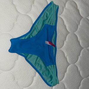 Blue bikini bottom
